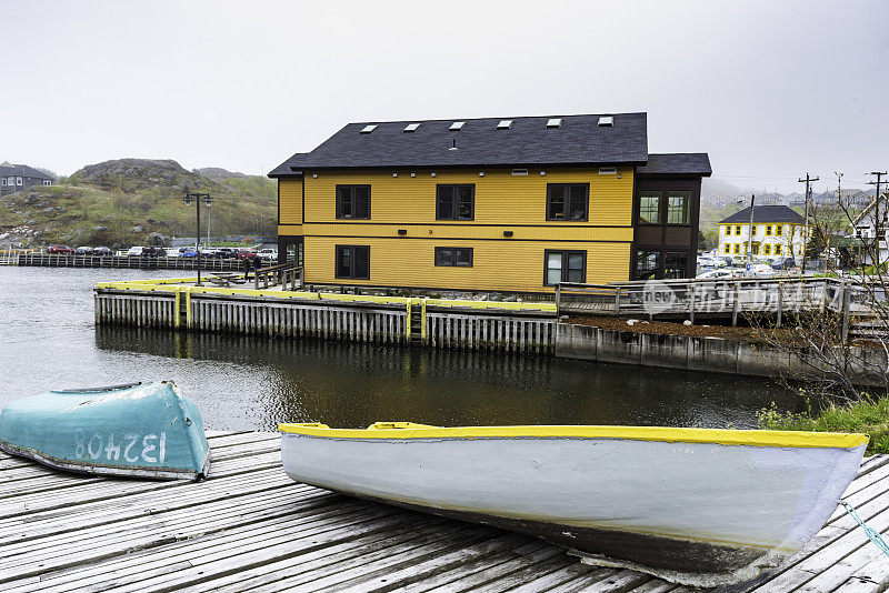 加拿大纽芬兰和拉布拉多省的Quidi Vidi村历史悠久的老渔村